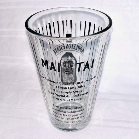 Appleton Estate Rum Tiki Mai Tai Mini Cocktail Shaker & Lowball Glass Set - Picture 5 of 7